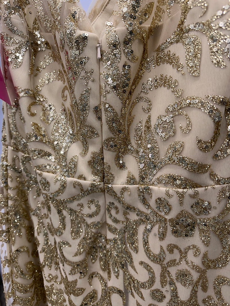 Close up of the back of dress